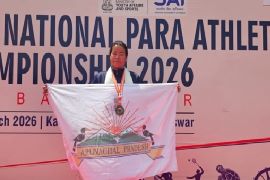 Kipa Mero from Arunachal Pradesh won the gold medal in the women's Javelin Throw (F12 category) at the 24th National Para Athletics Championship 2026